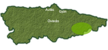 Mapa de localización_ Covadonga y Cangas de Onís