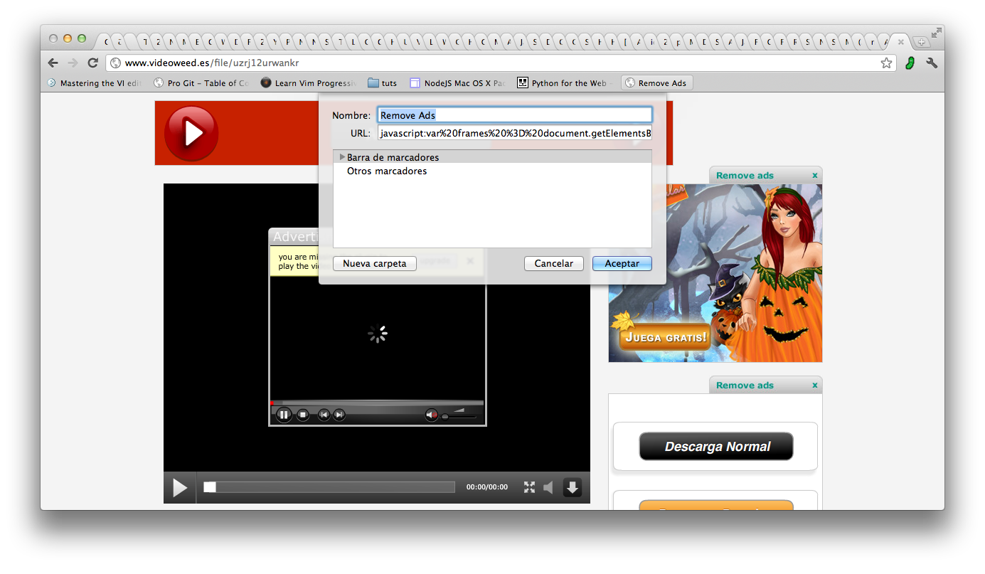 Removing ads (iFrames) « nestor alvaro