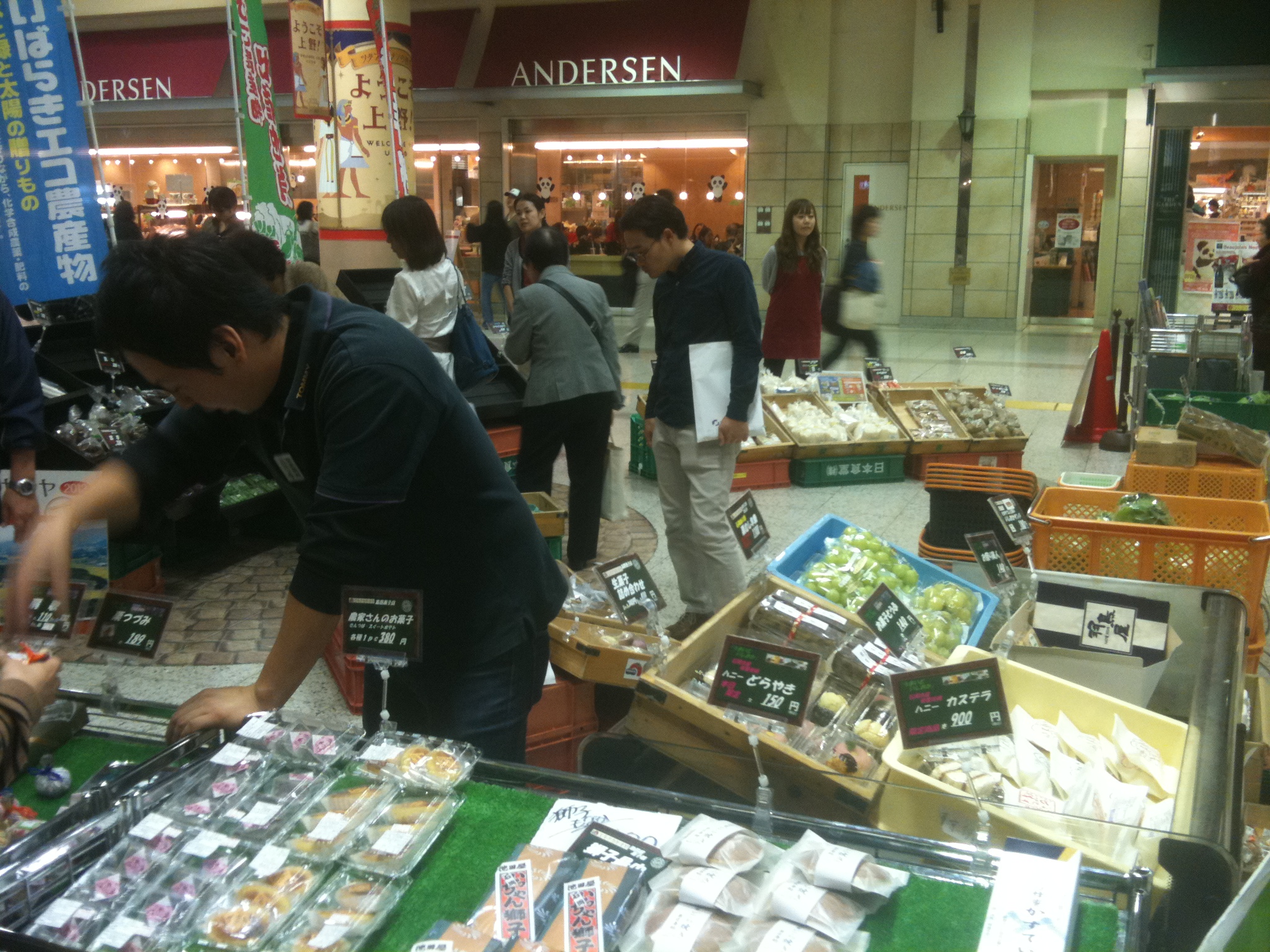 Mercado en la estación de Ueno