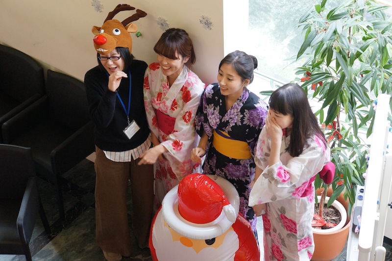 Foto de chicas con kimono