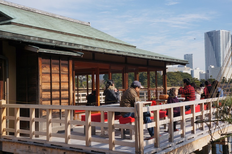 Casa de té de los jardines de Hamarikyu