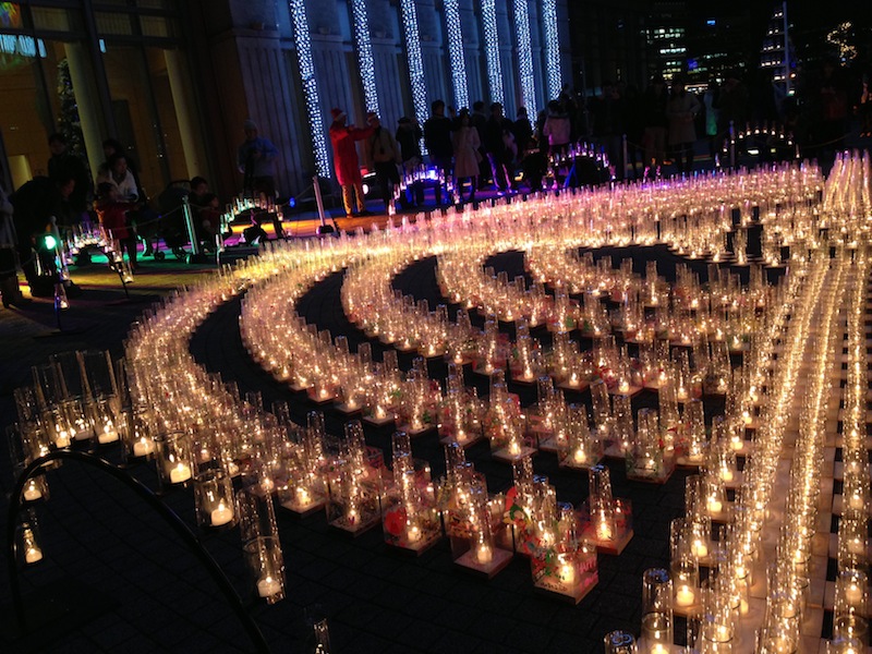 Velas en Yokohama