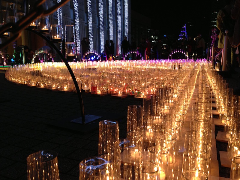 Velas en Yokohama