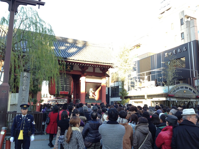 Hatsumoude en Asakusa