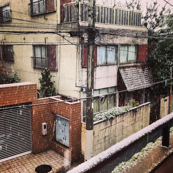 Nieve en Tokyo