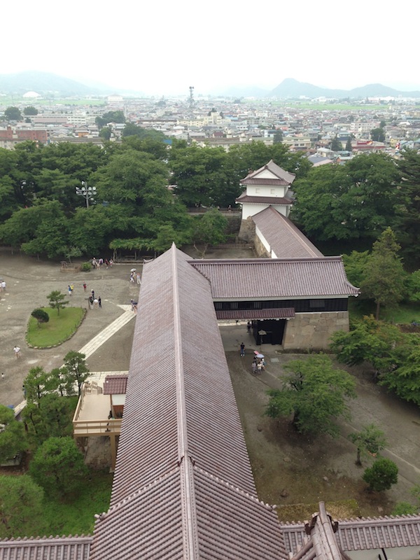 Vista desde el castillo de Aizu