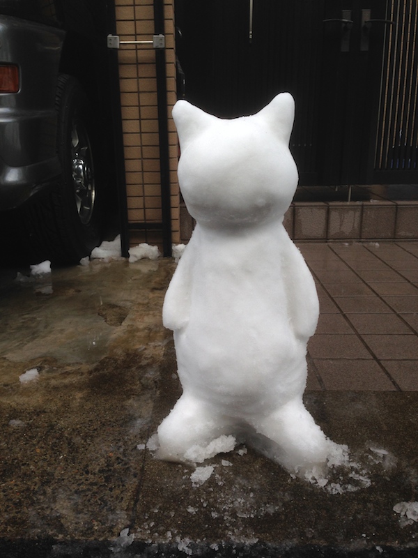 Día después de la nieve en Tokio